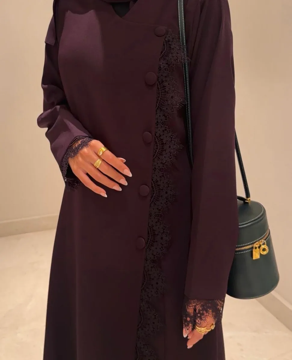 Toot Plum Abaya �— Noor Al Haya Abaya